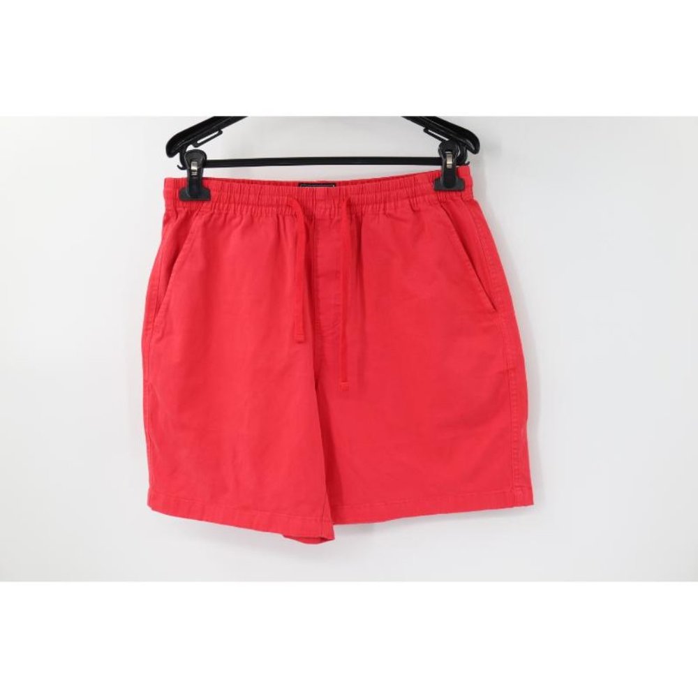 Todd snyder shorts men's Medium 7" drawstring red flat front cotton blend